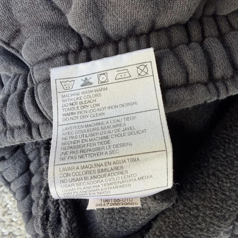 Nike Sweatpants Mens XL Gray Fleece Elastic Waist Drawstring Pockets Athletic